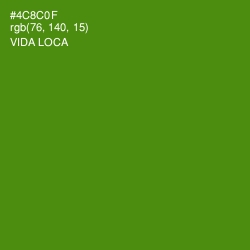 #4C8C0F - Vida Loca Color Image